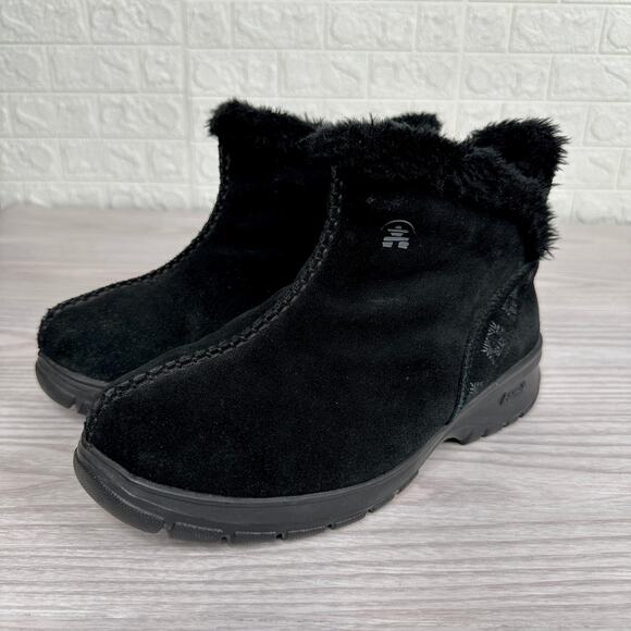 KAMIK Boots Jemma Winter WMNS 7 Black Suede Faux Fur Lined Thinsulate Waterproof - Picture 2 of 10